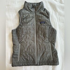 Patagonia Nano Puff Vest Women’s Small Gray Primaloft Quilted
